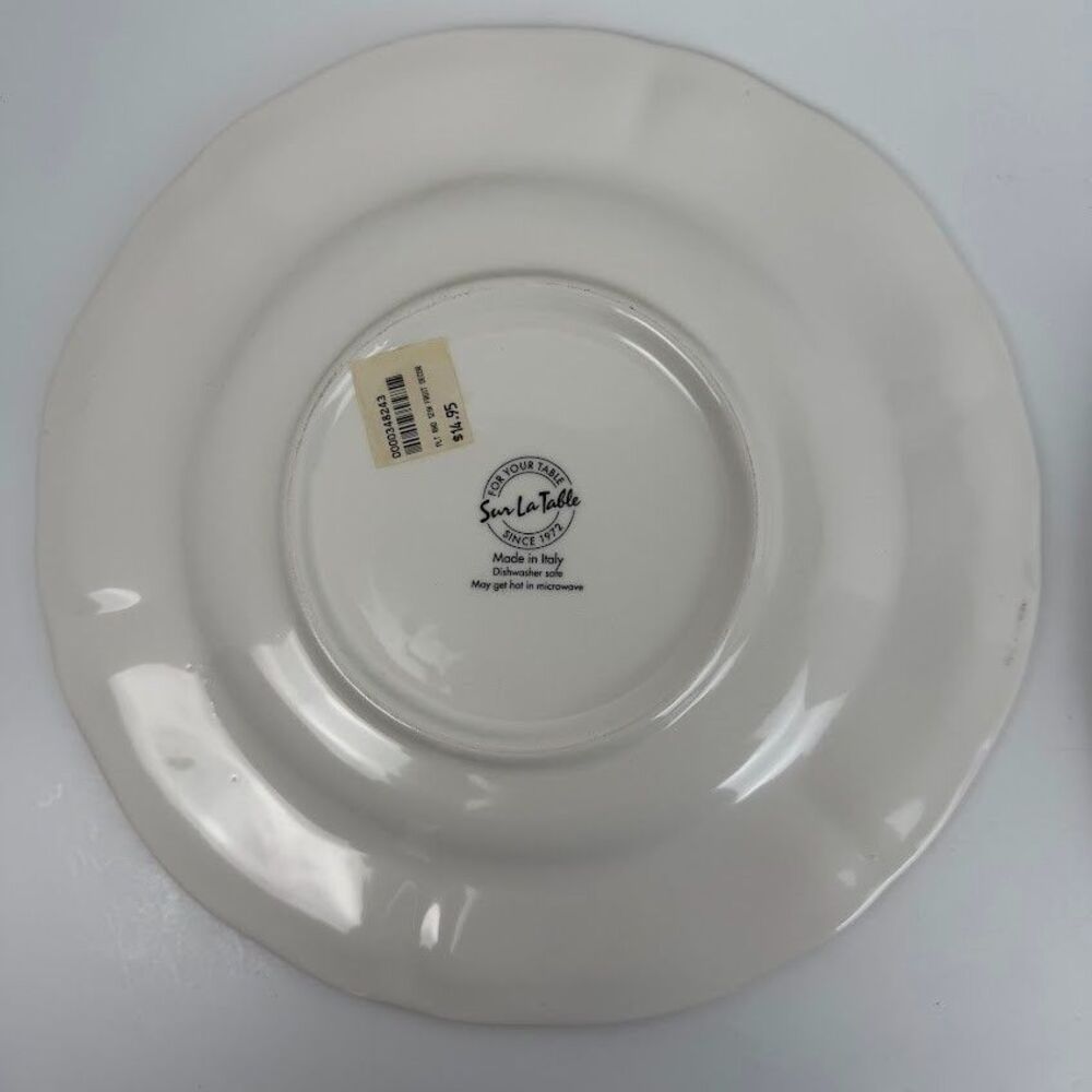 Two Sur La Table Frutta Dinner Plates, Made in Italy, Still w Original Tag - Picture 4 of 8